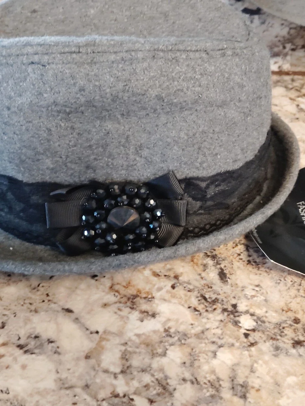 Men's Grey and Black Fedora Hat Set - Classic Wool Blend Styles